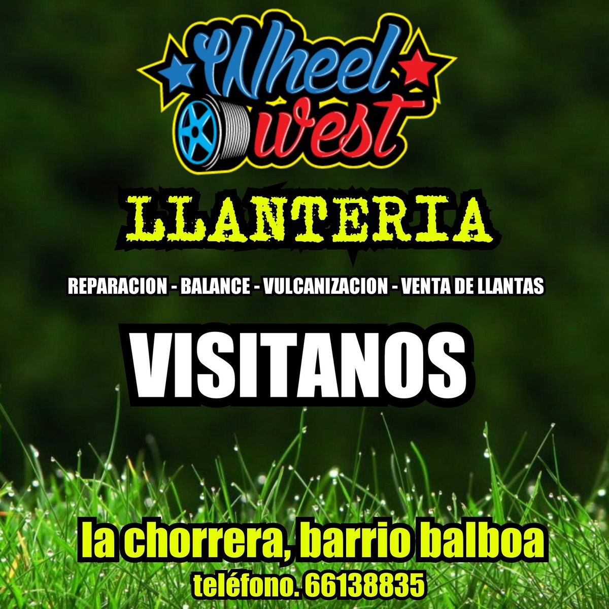djlito507's tweet photo. SI NECESITAS NUESTROS SERVICIOS NO DUDES EN PARAR EN #wheelwest LA CHORRERA, ESTA A 2 MIN. DE LA ENTRADA https://t.co/wWtiUJdQwS