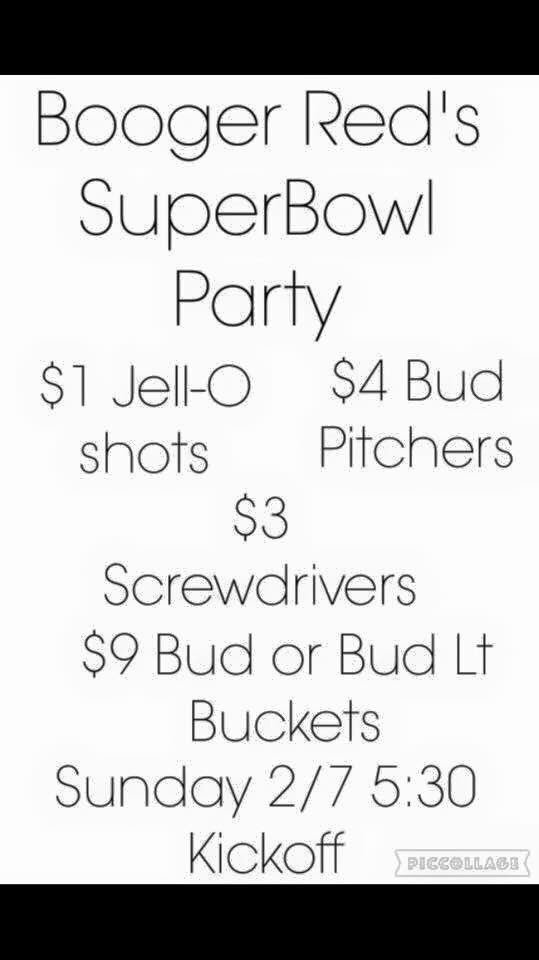 BoogerReds's tweet photo. Come join us for the #SuperBowl50 @BoogerReds https://t.co/zpPPk1ZCKJ