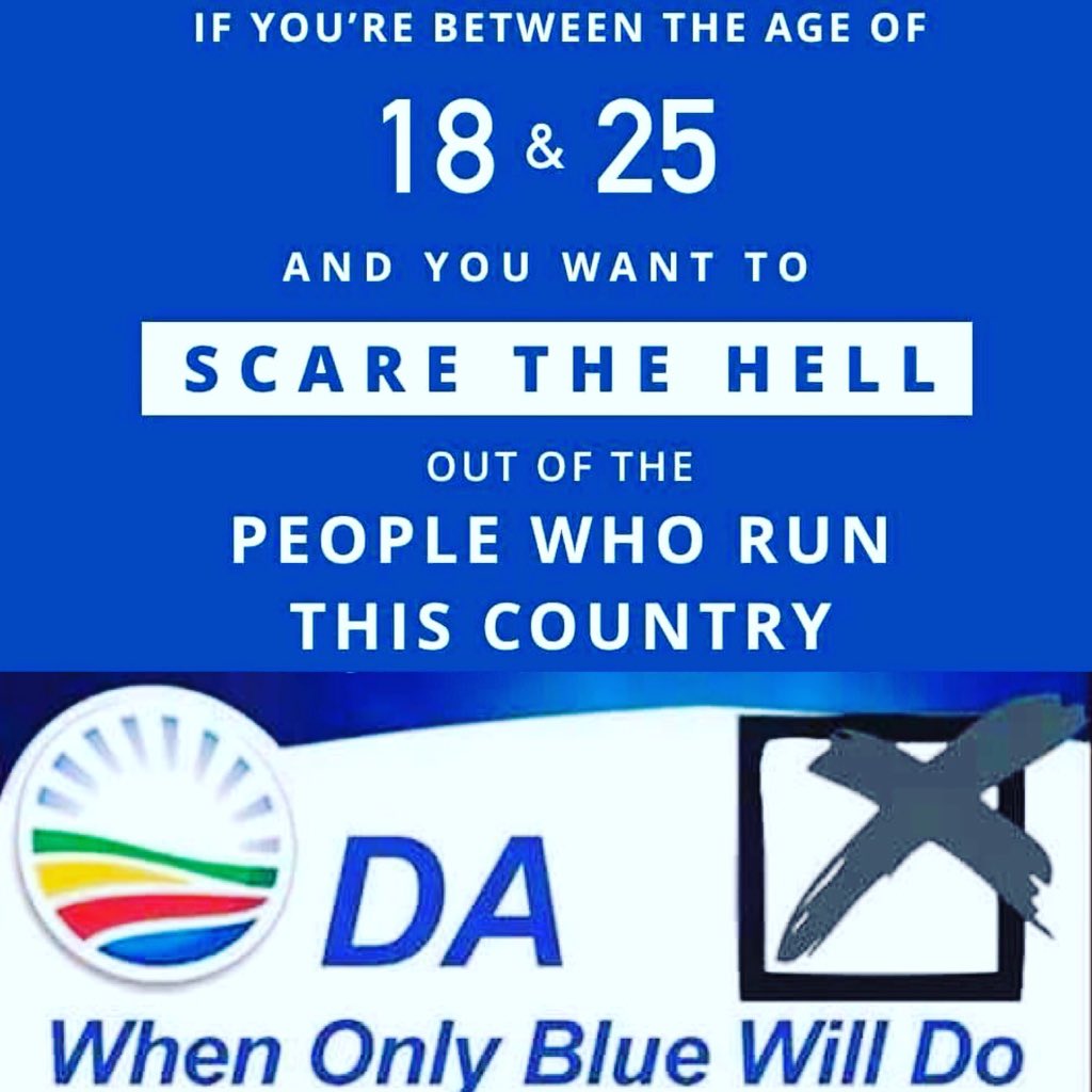 PieterBotha20's tweet photo. #southafricarising #ANCMustFall #mmusiforpresident #bornfreegeneration #rainbownation @Our_DA @MmusiMaimane 🙏🇿🇦 https://t.co/kPRNWoGp6G