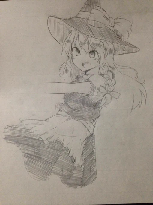 今日落書きった魔理沙(試合放棄)
似てねぇw 