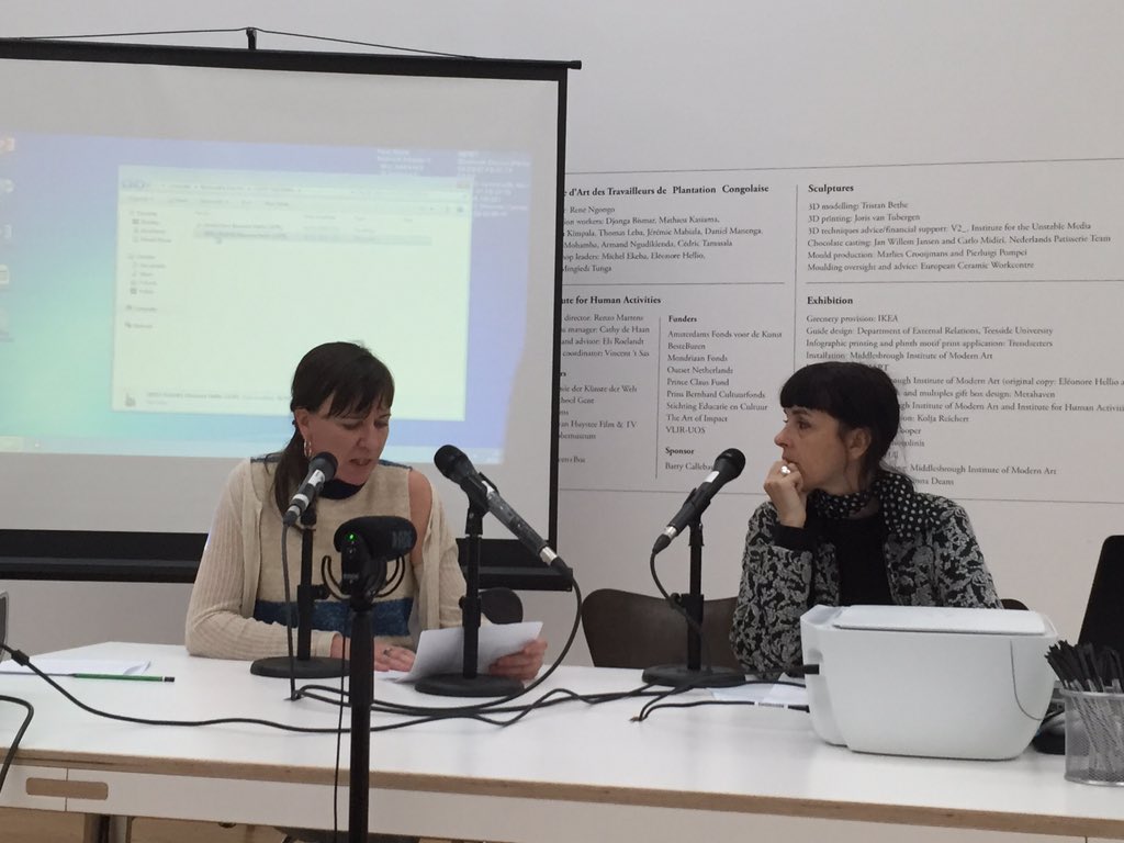 mimadirector's tweet photo. Launch of Congolese Plantation Workers Art League @mimamodernart https://t.co/JfTnpnyp0l