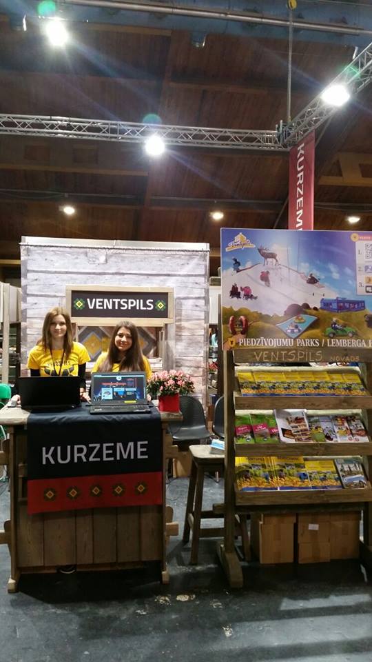 VisitVentspils's tweet photo. Jau otro dienu esam @Balttour, iepazīstinām stenda viesus ar Ventu Bankas aplikāciju un citām aktualitātēm. https://t.co/OOlbWxJki7