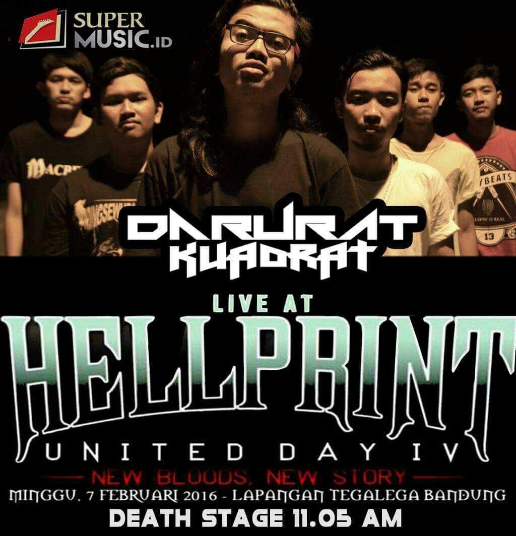 Semangat utk @darurat_kuadrat (Lampung), hajar <a href="/hellprint/">HELLPRINT FESTIVAL</a> besok!!
(Death Stage 11.05 AM)
At Lap.Tegalega, Bandung ID