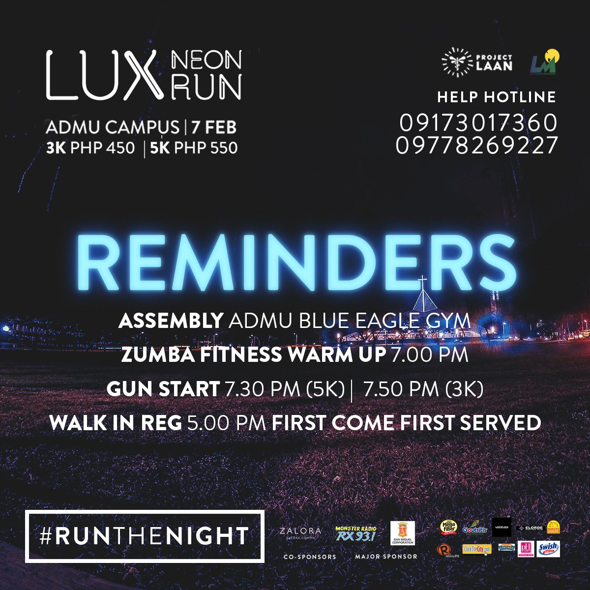 ProjectLAAN's tweet photo. Final Reminders for tomorrow night! #runthenight #luxneonrun #phcarenaturals https://t.co/hirE2fNWac