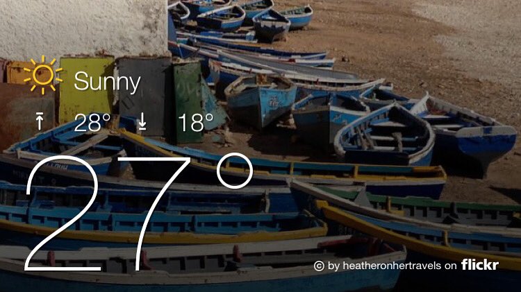 Feels like 35 degrees out here.