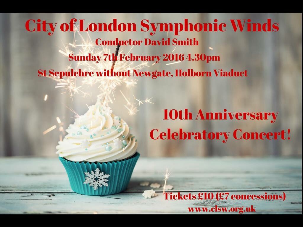 CLSWinds's tweet photo. Concert day tomorrow! Join us for great music, a glass of fizz and birthday cake! https://t.co/WfKxs73ex3