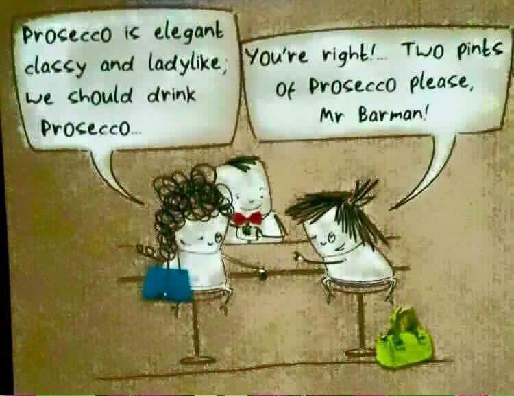 BexSaunders7's tweet photo. I'll have a pint......of wine. #BecauseImClassy #wine #prosecco https://t.co/uChOyzOL9s