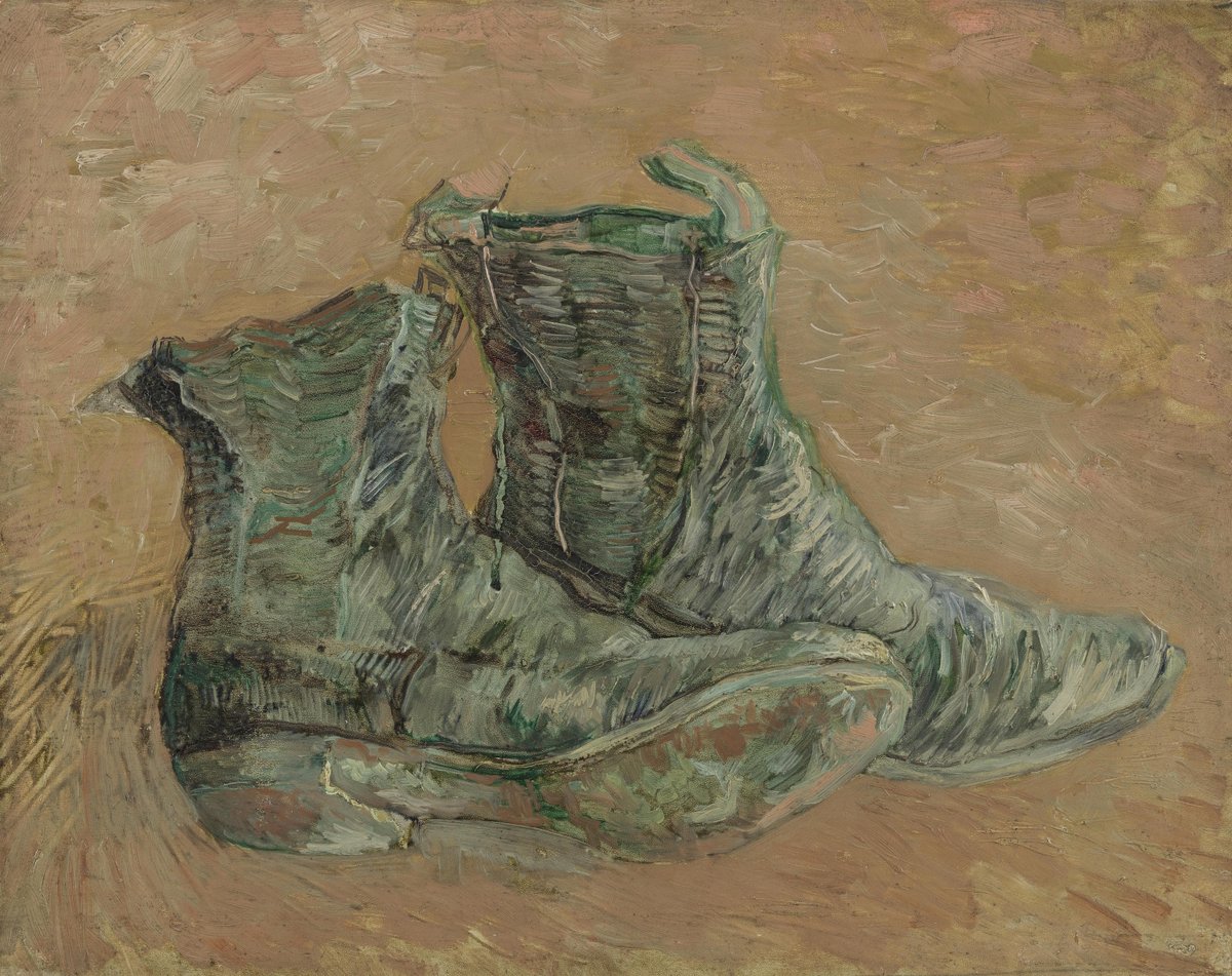 #VanGogh of the Day: Shoes, January-February 1887. Oil on cardboard, 32.7 x 40.8 cm. @VanGoghMuseum, Amsterdam.