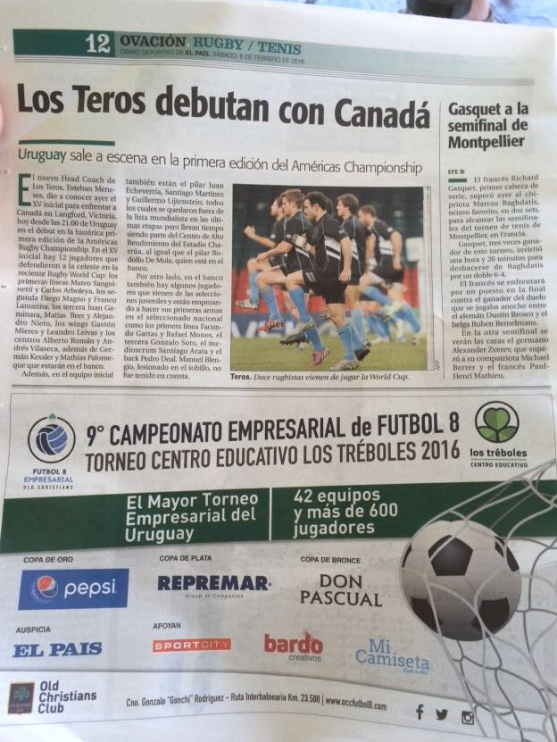 OCCFutbol's tweet photo. EMPRESARIAL: por si algún distraído todavía no compró El País de hoy @Ovaciondigital https://t.co/w2DTUINpUA