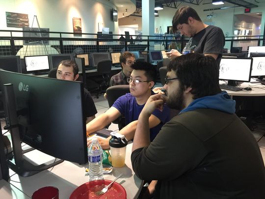bigmattgreene's tweet photo. Young developers make video games in 48 hours at the Phoenix Global Game Jam https://t.co/8JWMvZlo43 https://t.co/5p7dlUALfN