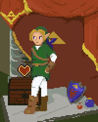 Person_of_note's tweet photo. Got carried away with portrait-style Link. Forgot the mask. Oops. #random_character #pixel_dailies @Pixel_Dailies https://t.co/WgVMLTNikR