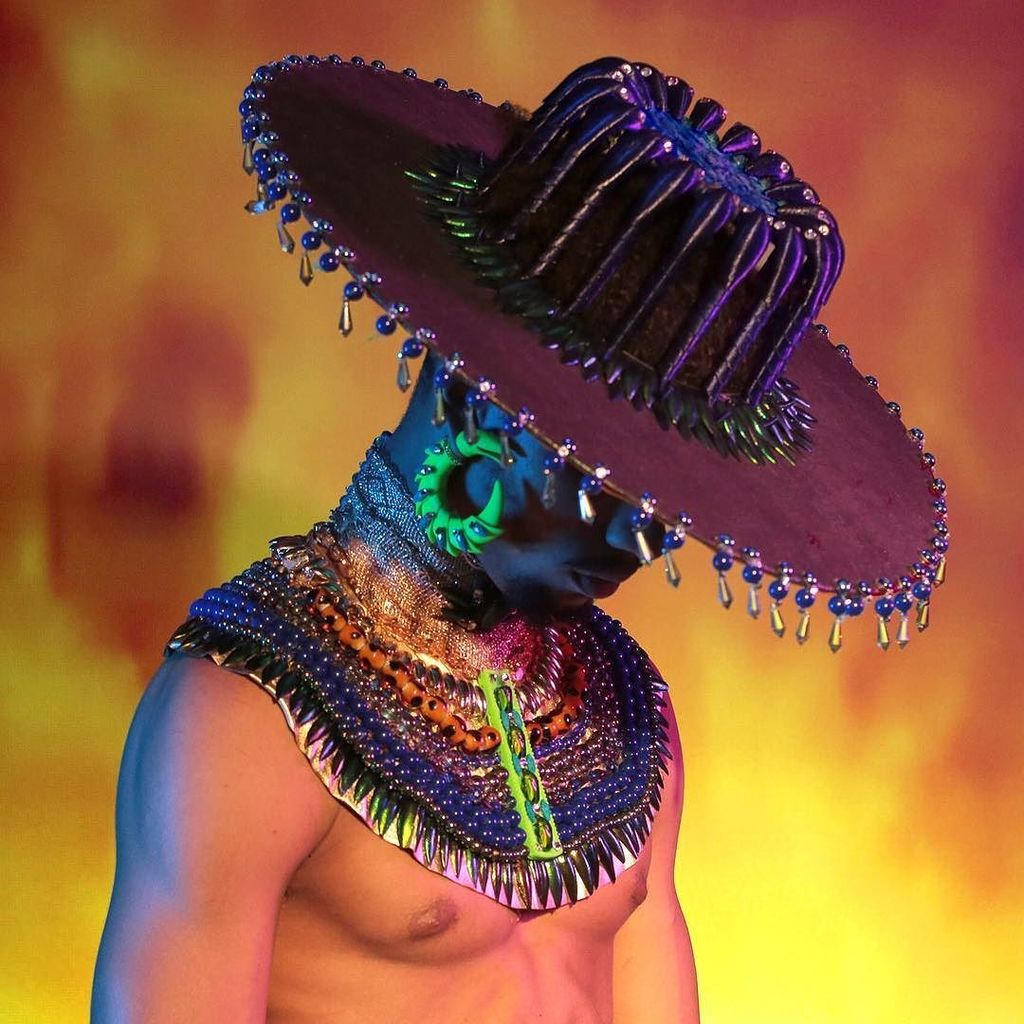 Holy_Faya's tweet photo. @killasonucwp is gona set on fire @thechimney_nyc 🔥 The Black Crook Premiere next Friday 🌵#nyfw #galhack #3Dprint #… https://t.co/om9taxQ4p6