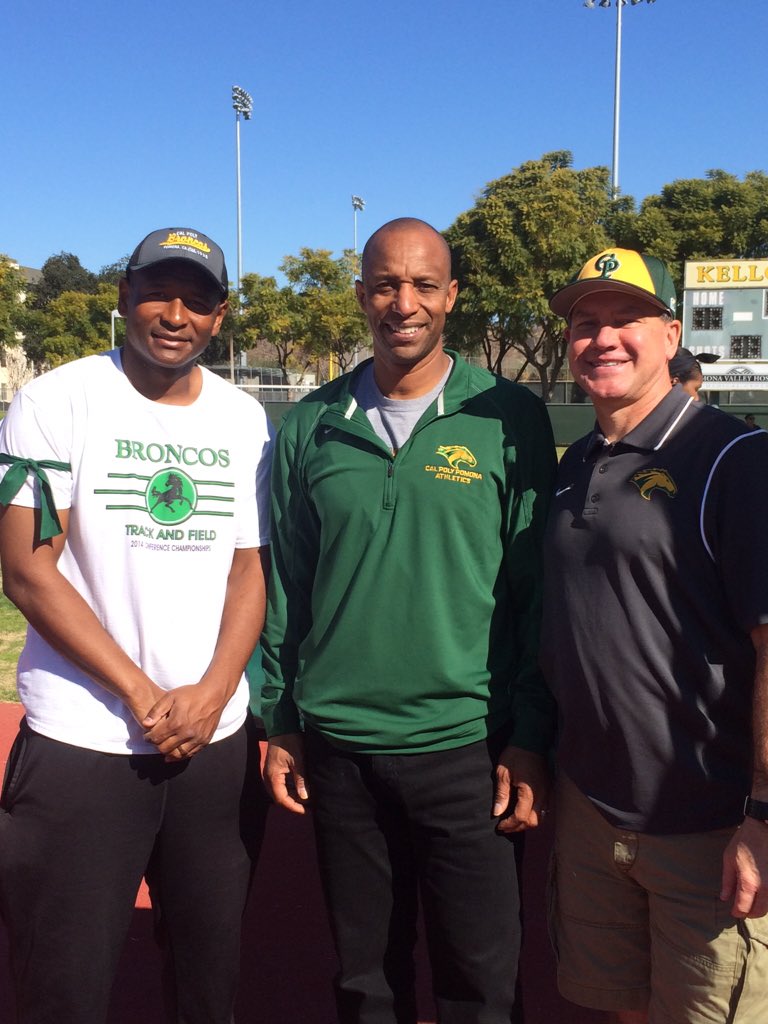 CPPxctf's tweet image. CPP Track &amp;amp; Field Alum and Chief of Police, Dario Robinson out to support the Broncos! @cppbroncos #wearecpp