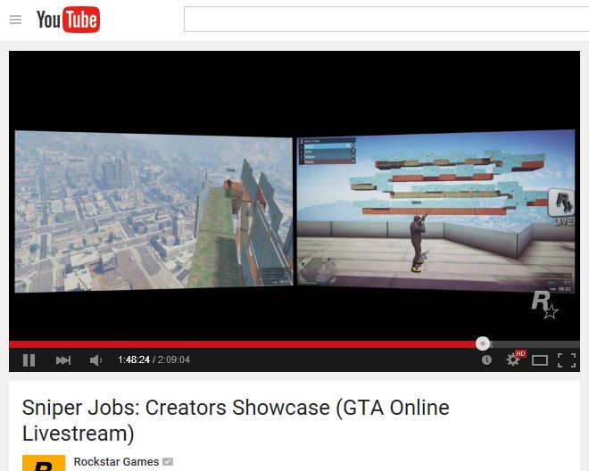 RockstarGames's tweet image. ICYMI: Archive of yesterday&apos;s stream playing Sniper Jobs &amp;amp; 2X GTA$ modes now on YouTube
youtube.com/watch?v=7gSm52…