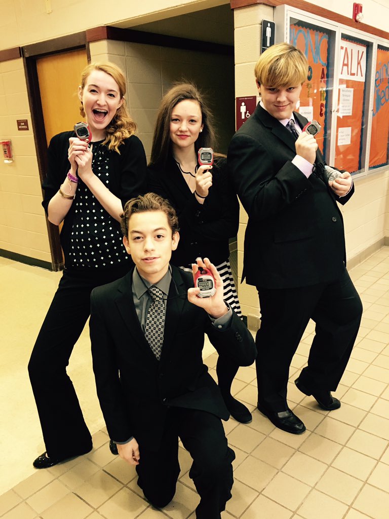 OESpeechTeam's tweet photo. Shoutouts to Megan, Isaac, Devin and Chaz for being Timers at the Regional meet today!! Thank you for your help!! https://t.co/6dJgtrydCO