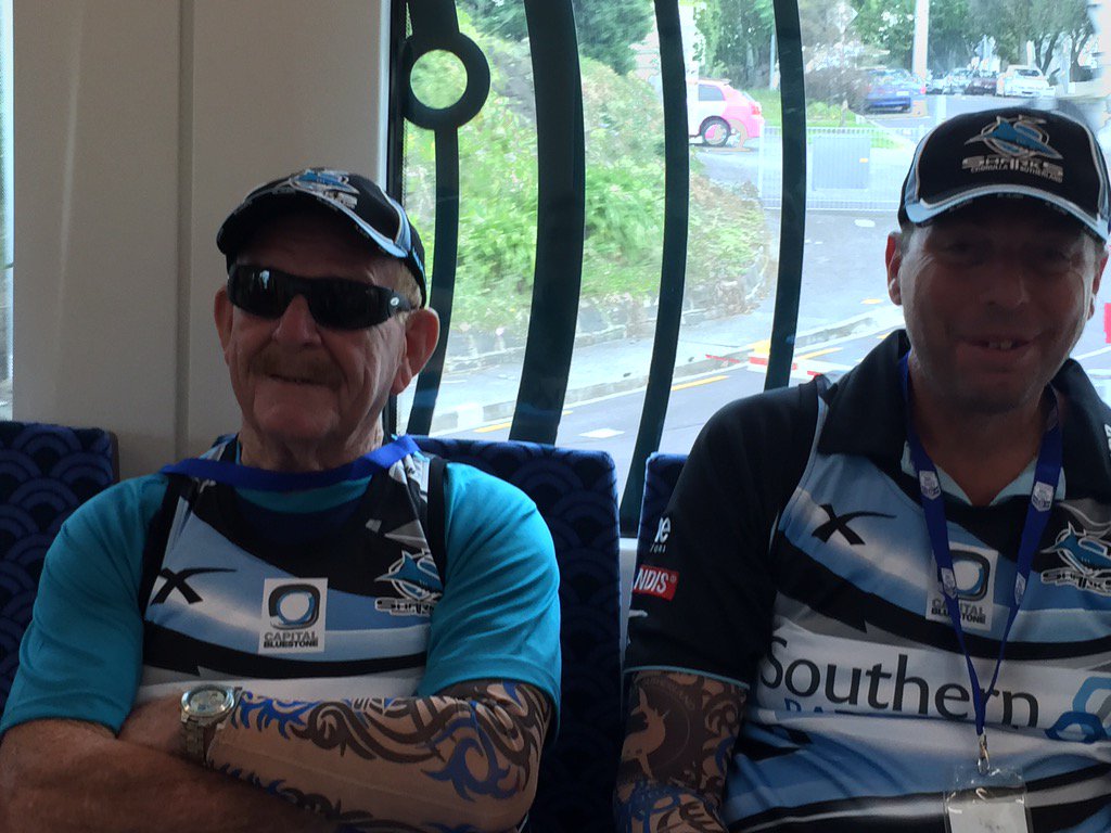 trisharkette's tweet photo. #upupcronulla #WeAreSharks #CSSContour #CSSC16 @TheCSSC @Cronulla_Sharks #AKL9S Day 2 heading to Eden park https://t.co/8c3nzNY5LC