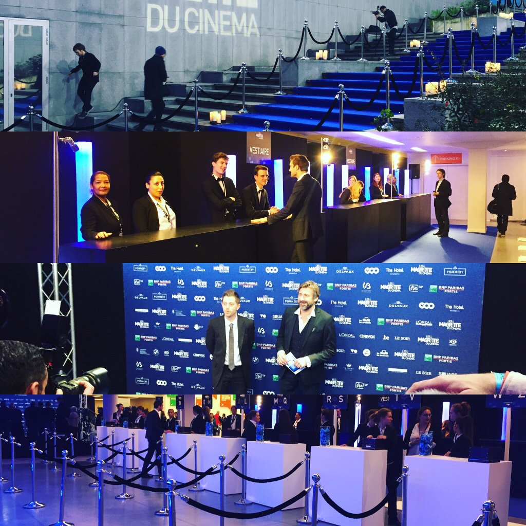 VO_Event's tweet photo. Everything is ready ! Let's start the Magritte du Cinema 2016 #mdc2016 #voevent #magritteducinema https://t.co/EE22x1wlgS