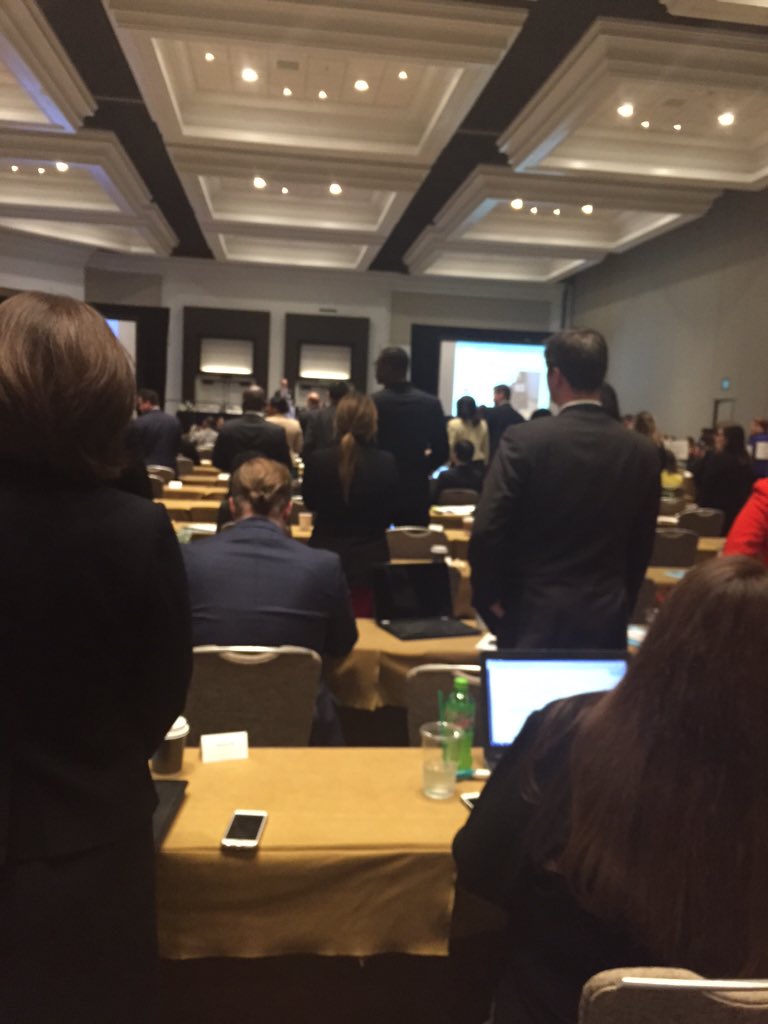 Voting is so close they had to call for a standing count. #yldmidyear16 <a href="/ABAYLD/">ABA Young Lawyers</a>