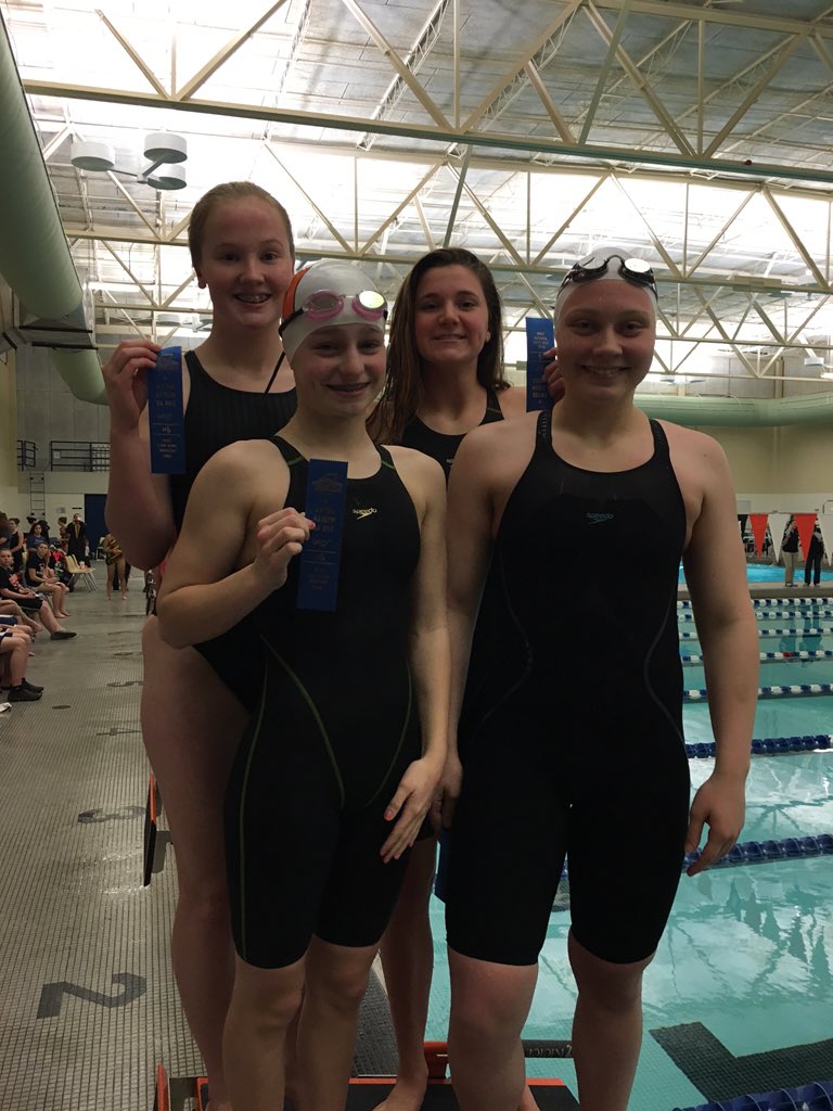 Warsaw_Tigers's tweet photo. New school record (1:51.35)for 200 Medley Relay champs ... D Wihebrink, L Kuhl, B Morgan, and O Herman. https://t.co/b42So15onB