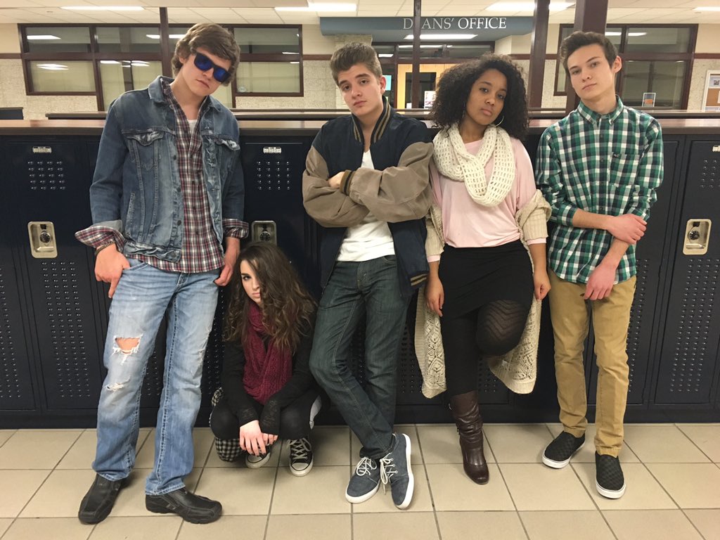 OESpeechTeam's tweet photo. Our Performance In the Round (PIR) of THE BREAKFAST CLUB was AWESOME!!!! Way to go, kids! #beforeandafter #speechies https://t.co/8JfBBs21oH