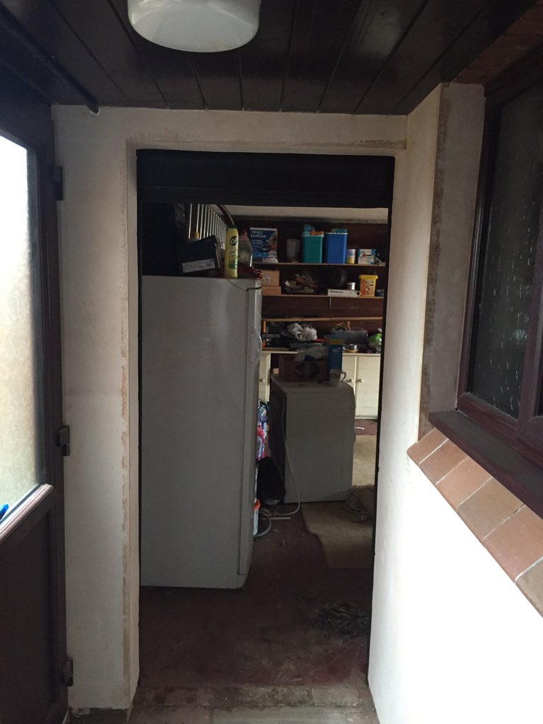 YLGDMLtd's tweet photo. New small doorway roller door in rosewood fitted on the back entrance to garage https://t.co/Q1LaiH5wGy