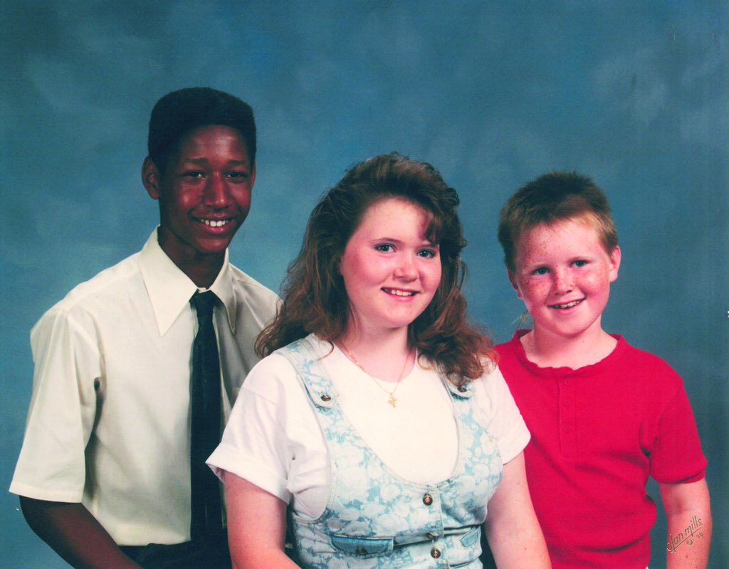 dickredcorvette's tweet photo. Here is a picture of when I was young with my older sister and my adopted brother #familygoals https://t.co/kR9tbUjZyo