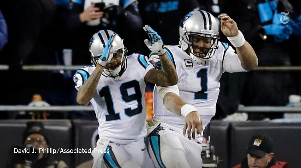 NYTSports's tweet photo. Will the Panthers or the Broncos claim victory at Super Bowl 50? See who we think will win https://t.co/NTGT1i7kz0 https://t.co/Yz6xwB5LmG