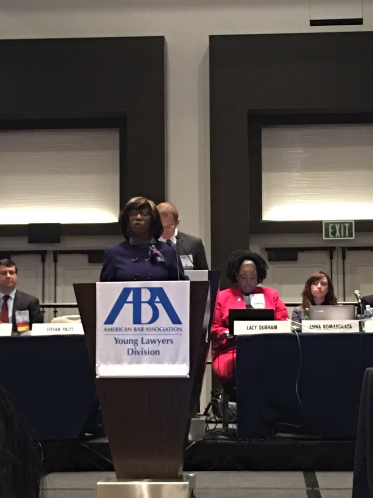 nicoleabboud's tweet photo. Our fabulous President @brown4lawyers @ABAYLD #yldmidyear16 #ABAMidyear https://t.co/wW5GCNbXeX