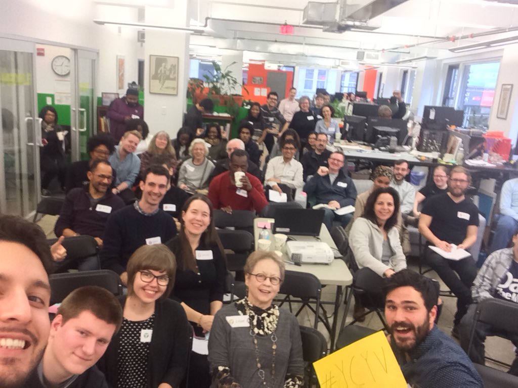 Selfie at the end of the Anti-Oppression Training I gave at #YCYV <a href="/transalt/">Transportation Alternatives</a> Activist Training. #Intersectionality