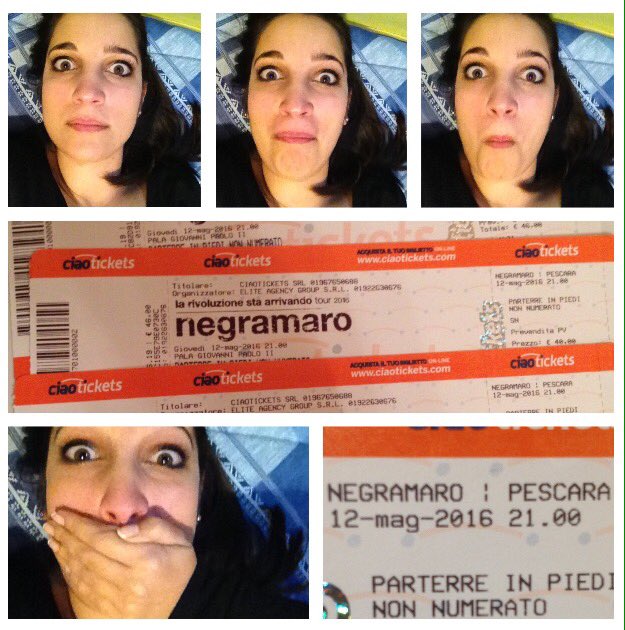 NausicaD's tweet photo. Ma quindi è tutto vero?!?!?
😍😭💛 #Pescara #cèscrittoPESCARA #10annidopo #lrsatour2016 #iosonopronta @Negramaro https://t.co/SIZXj4tRa9