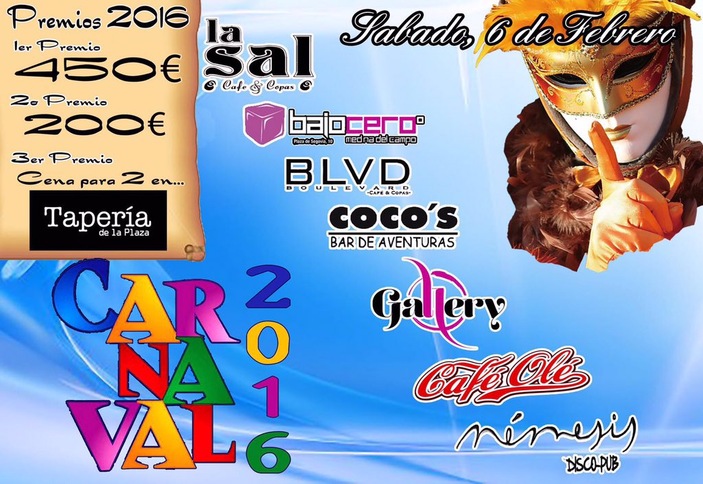 HectorBlvd's tweet photo. Ya no queda nadaaaa! Esta noche os esperamos para vivir el carnaval en @BLVDcafeycopas https://t.co/xzrqSTn1Ry