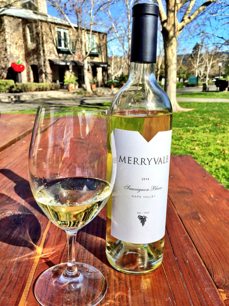 Cheers from <a href="/Merryvale/">Merryvale Vineyards</a>! It's a beautiful day.