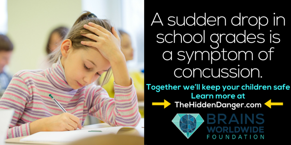 BrainsNFP's tweet photo. A sudden drop in #school grades is a symptom of #concussion -Learn why> https://t.co/PwqfWgicJ8 #parent #education https://t.co/jMZ9tmGtky