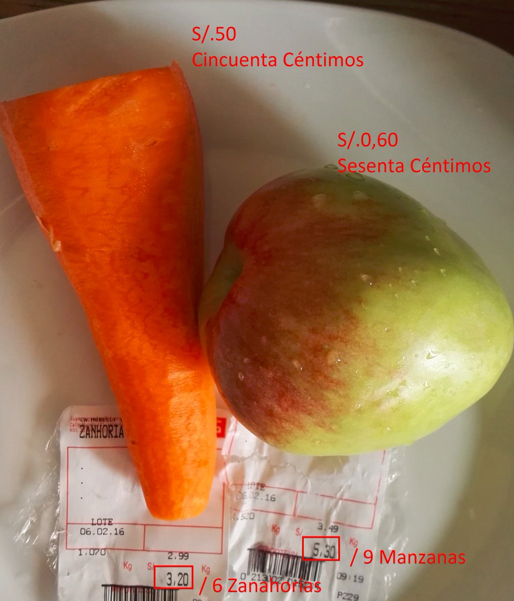 ACHACHI_co's tweet photo. Un Vaso de #Extracto de #Zanahoria y #Manzana cuesta S/.2,20 ; #ValeMuchoMas ... https://t.co/bFWzfkAOyT