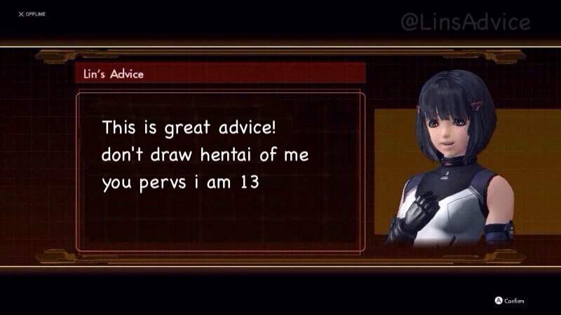 ||mods note 

i was on tumblr looking for XCX fanart and I saw Lin hentai and it was horrifying please don't do that