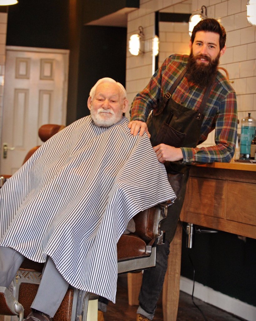 Mr Burdett #grandad 🎖 making an appearance at the shop a true #gent   <a href="/BarberConnect/">Barber Connect</a> <a href="/BeardsAndTats/">BeardsAndTats</a> <a href="/EsquireUK/">Esquire UK</a>