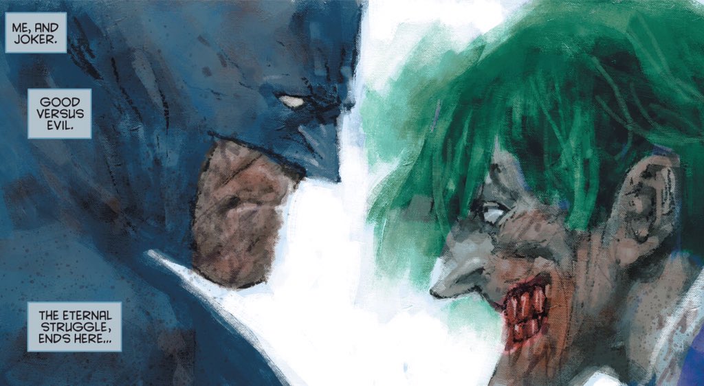 TurkishComics's tweet photo. Ben ve Joker.

İyiye karşı şeytan.

Ebedi mücadele burada sona erecek. https://t.co/RCwJWs39i7