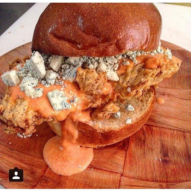 #Buffalo & #BlueCheese #FriedChicken #FranksRedHot 
#PicnicSandwich 3206 #SunsetBlvd in #Silverlake #Eastside