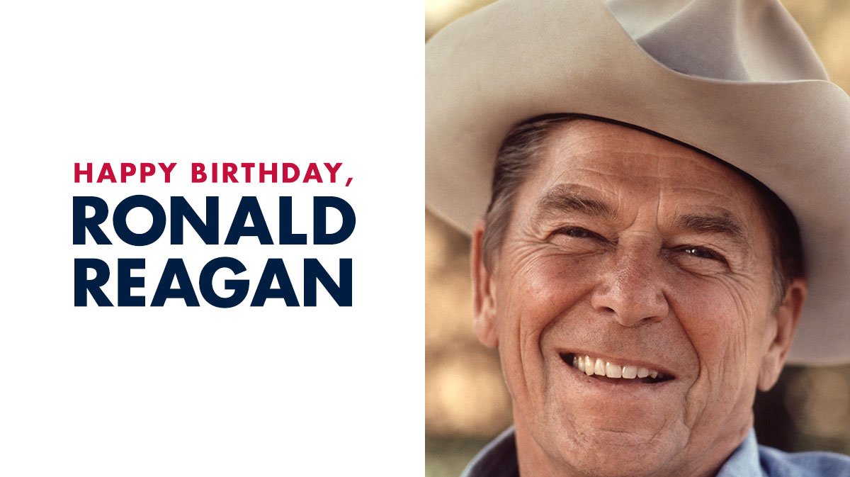 Today we celebrate the birthday of Ronald Reagan and honor his legacy of leadership, courage and optimism.