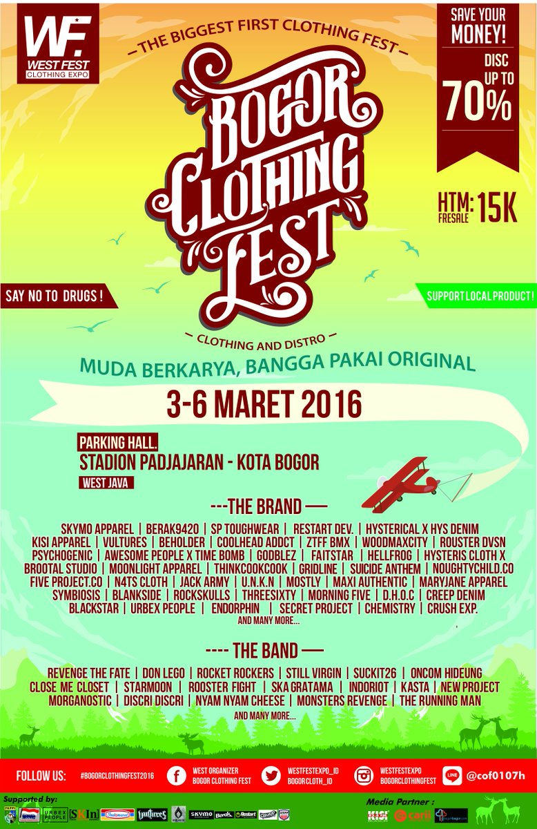 BOGORINDIECLOTH's tweet photo. update new info : #bogorclothingfest2016 #marimenabung https://t.co/IFdAuddXnC