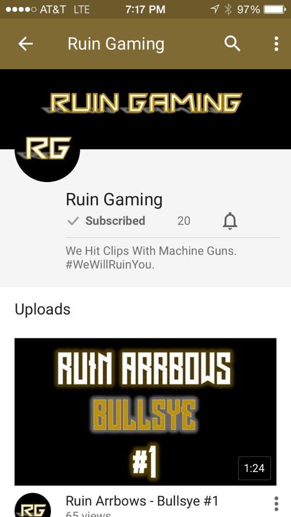 Gaming_Ruin's tweet image. Guys Thanks For The Support! 20 Subscribers Thanks Guys! -  youtube.com/channel/UCEwli…