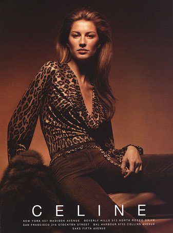 hcbackstaged's tweet image. Céline 2000 Campaign ft Gisele Bundchen