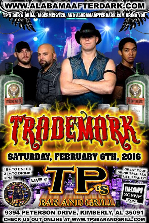 TPsbargrill's tweet photo. Hey #bham #Alabama - Tonight @trademarkjams live at @TPsbargrill | 18+ | #MardiGras party!
#livemusic #bhamscene https://t.co/31zLS2LsN0