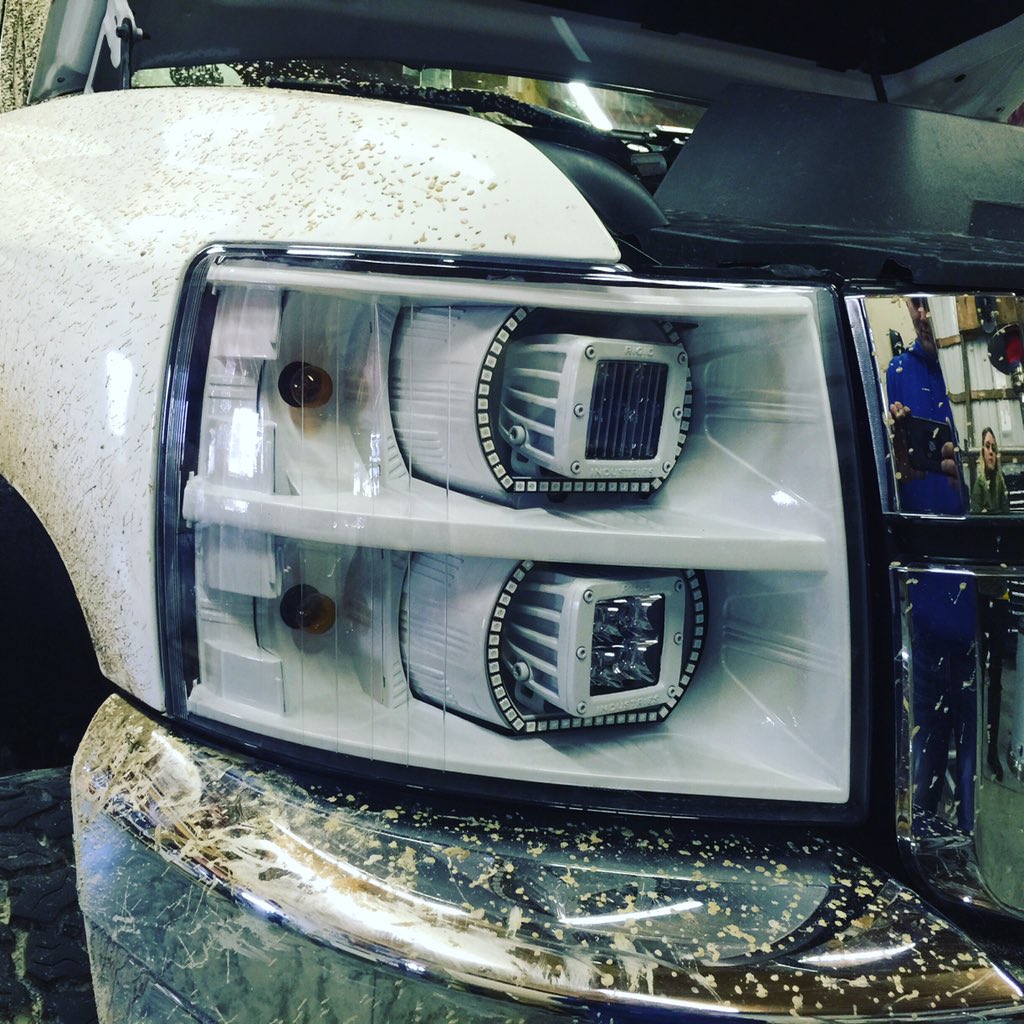 Custom_Leds's tweet photo. Finished these today turn out to be one of a kinda!!! Rigid industries pods!! https://t.co/h2GMDofcXr