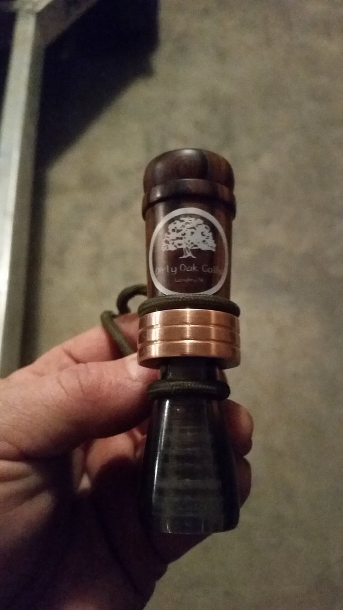 DWwaterfowl's tweet photo. Anyone looking for a new call this year should check out Dirty Oak Calls. Hand turned, hand cut, nasty mallard hen! https://t.co/oyKOvaLPz7