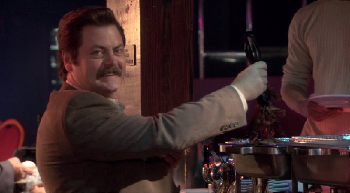 "I will take a free breakfast buffet anytime, anyplace."