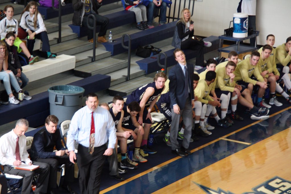 shea_todd's tweet photo. Which guy with a tie seems to be more emotionally committed to the game? https://t.co/ZvrCPMyUhe