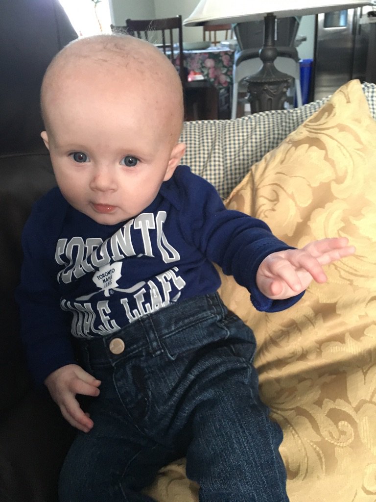 bridgetmq's tweet photo. Starting sophia early #hockeyday https://t.co/FAQMTKpGGd
