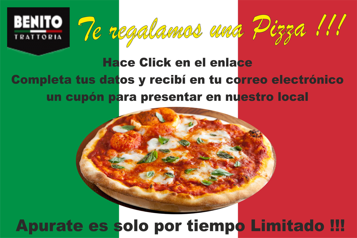 BENITOTRATTORIA's tweet photo. RENOVAMOS NUESTRA NUEVA PAGINA WEB !!!
Por eso queremos que vengas a celebrar con nosotros
https://t.co/naM9Qk8BI8 https://t.co/eYl66hO1b6