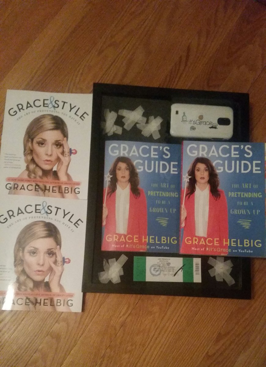 BuffySummers_96's tweet photo. After getting a signed book today, I now have 2 copies of #GraceAndStyle and 2 copies of #GracesGuide! @gracehelbig https://t.co/QliVQmVbks